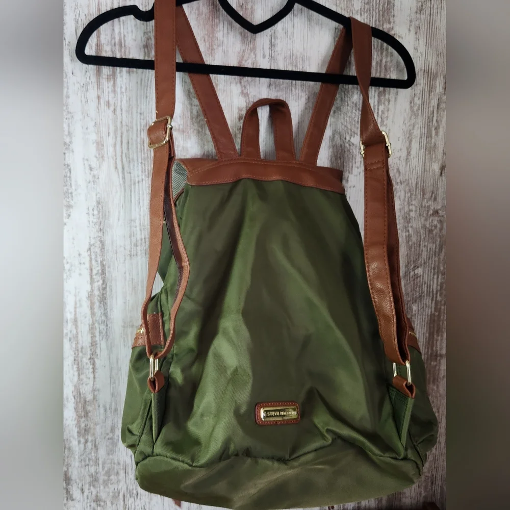 Steve Madden Green and Brown Backpack - Picture 16 of 16